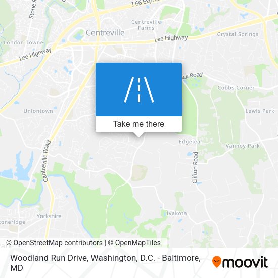Woodland Run Drive map