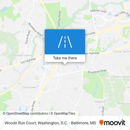 Mapa de Woods Run Court