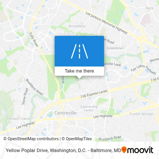 Yellow Poplar Drive map