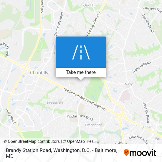 Brandy Station Road map