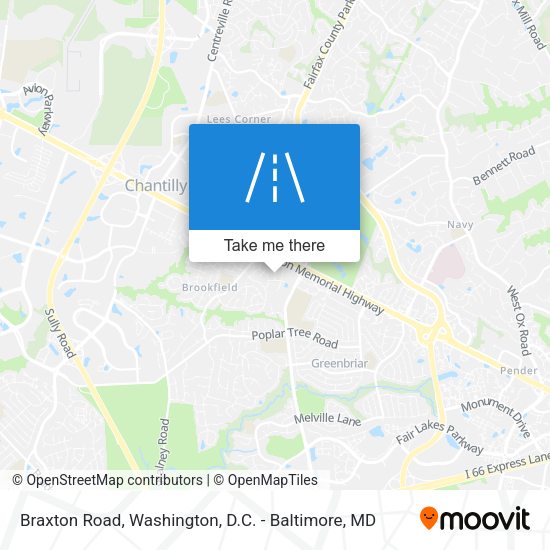 Braxton Road map
