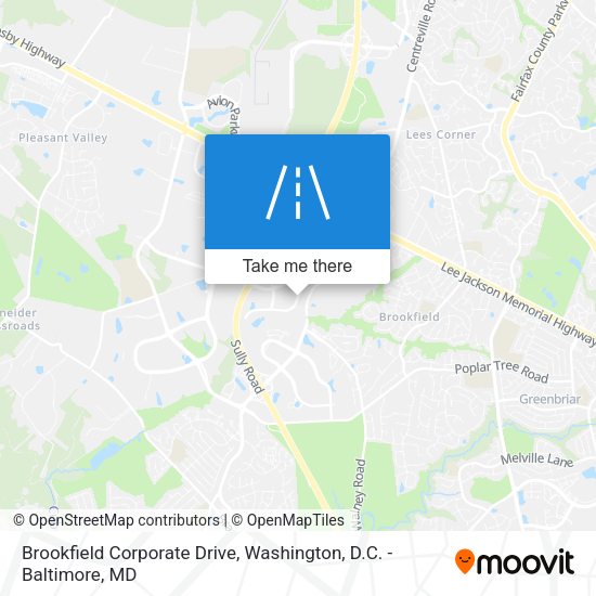 Brookfield Corporate Drive map