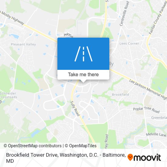 Brookfield Tower Drive map