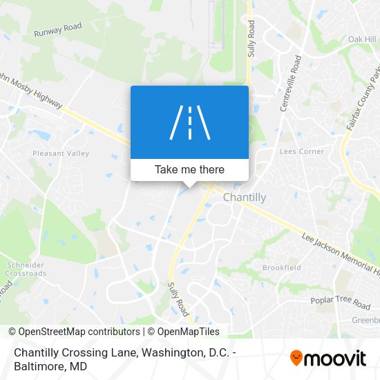 Mapa de Chantilly Crossing Lane