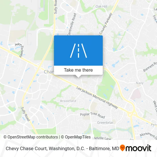 Chevy Chase Court map