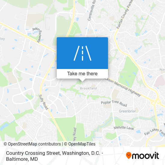 Mapa de Country Crossing Street