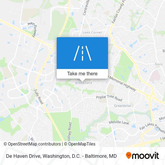 De Haven Drive map