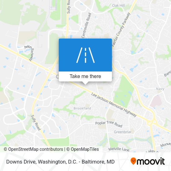 Mapa de Downs Drive