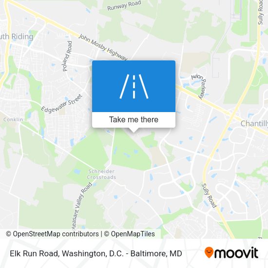Elk Run Road map
