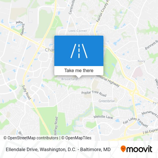 Ellendale Drive map