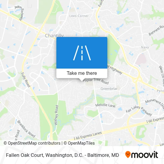 Fallen Oak Court map