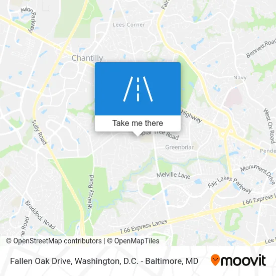 Fallen Oak Drive map