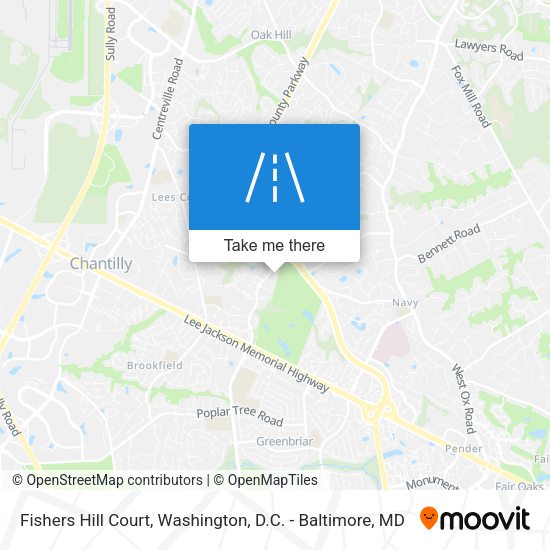Mapa de Fishers Hill Court