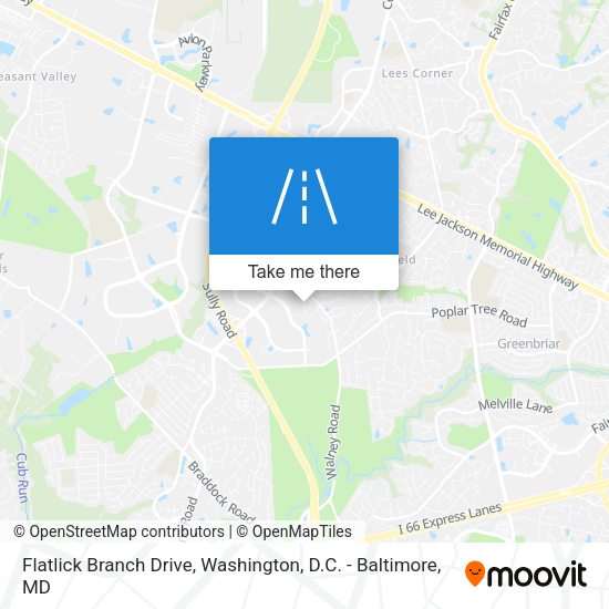 Mapa de Flatlick Branch Drive