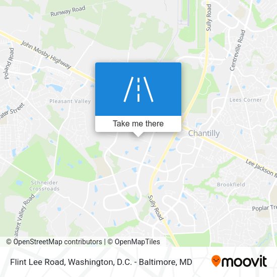 Flint Lee Road map