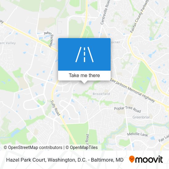 Hazel Park Court map