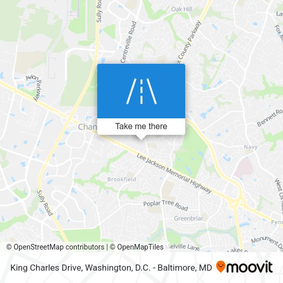 King Charles Drive map