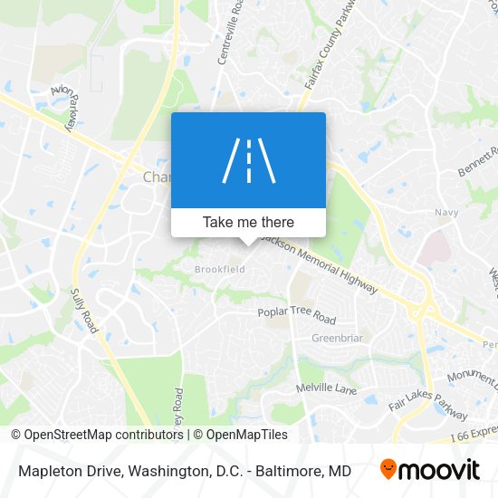 Mapa de Mapleton Drive