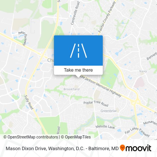 Mapa de Mason Dixon Drive