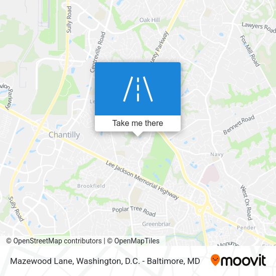 Mazewood Lane map