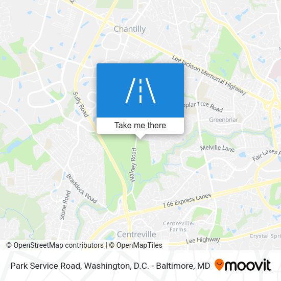Mapa de Park Service Road
