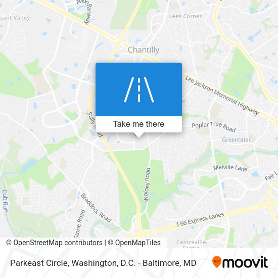 Parkeast Circle map