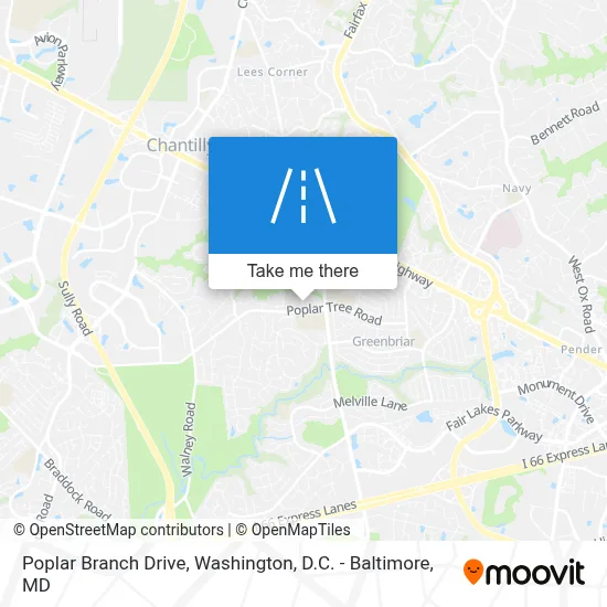 Poplar Branch Drive map