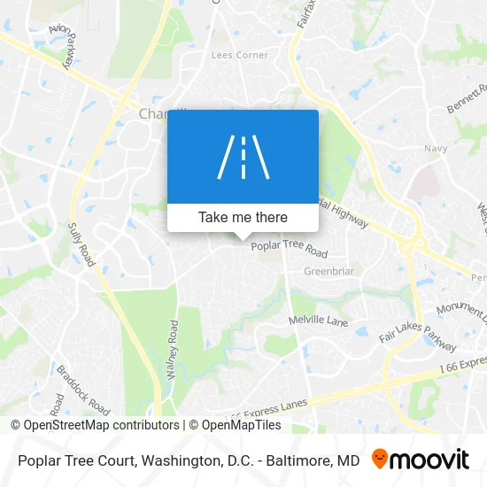 Poplar Tree Court map