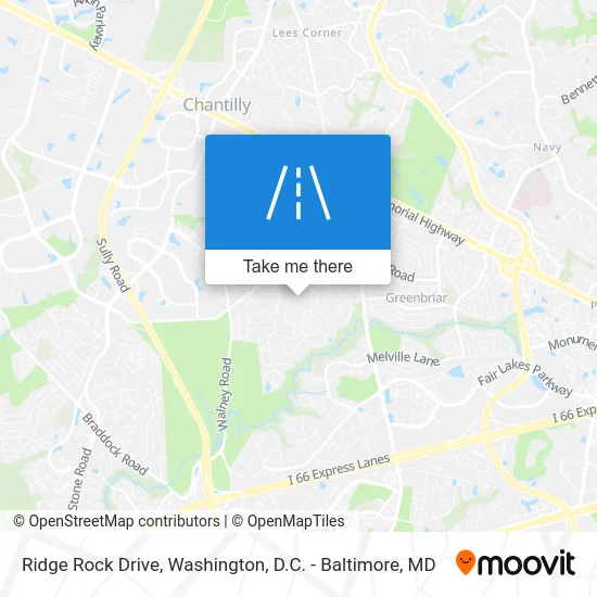 Ridge Rock Drive map