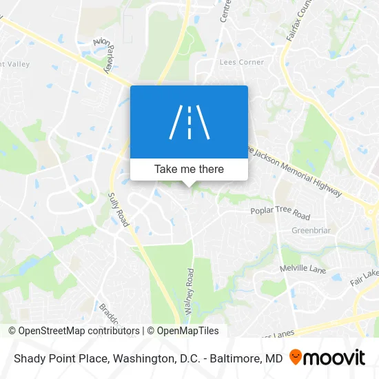 Shady Point Place map