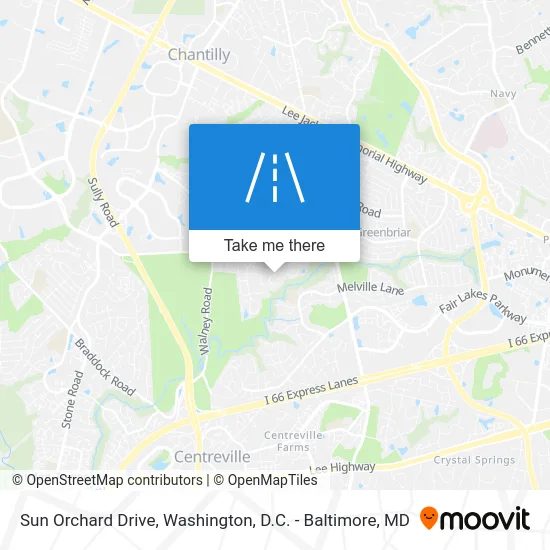 Sun Orchard Drive map