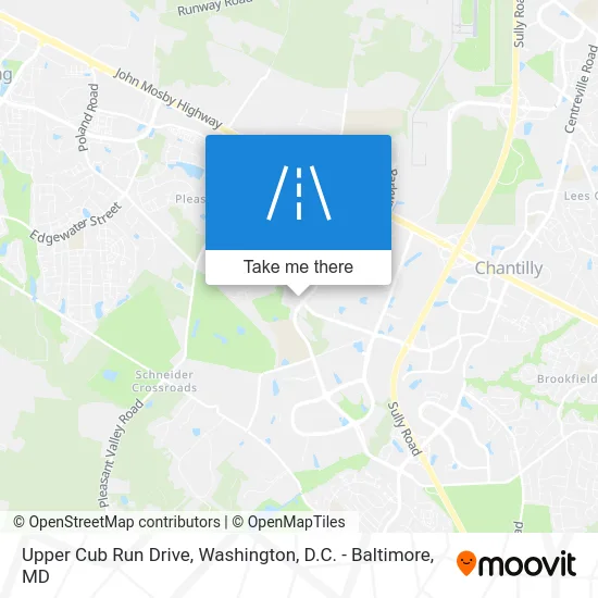 Upper Cub Run Drive map