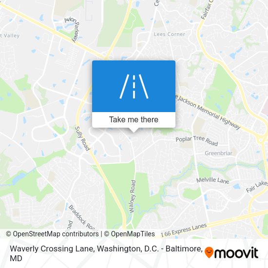 Waverly Crossing Lane map