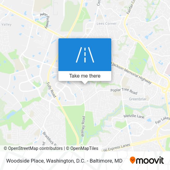 Woodside Place map