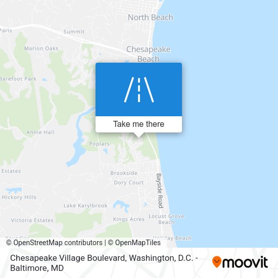 Chesapeake Village Boulevard map