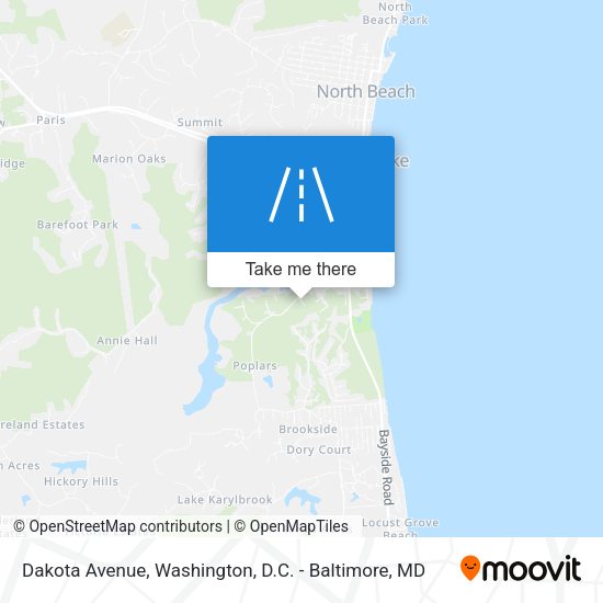 Mapa de Dakota Avenue