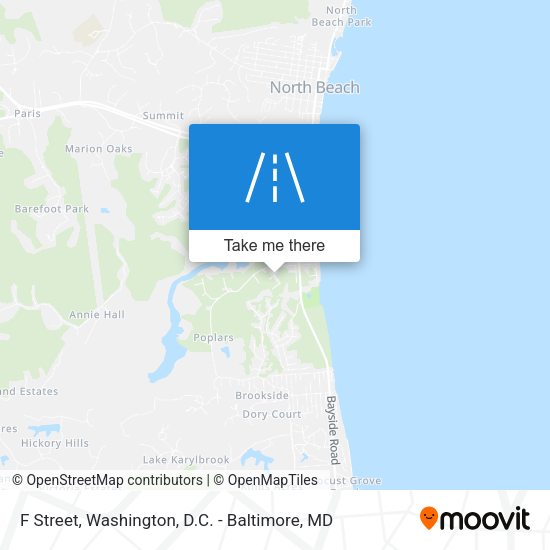 F Street map