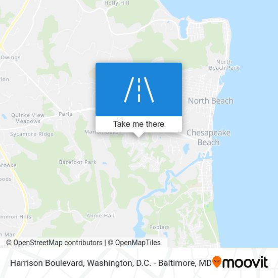 Harrison Boulevard map
