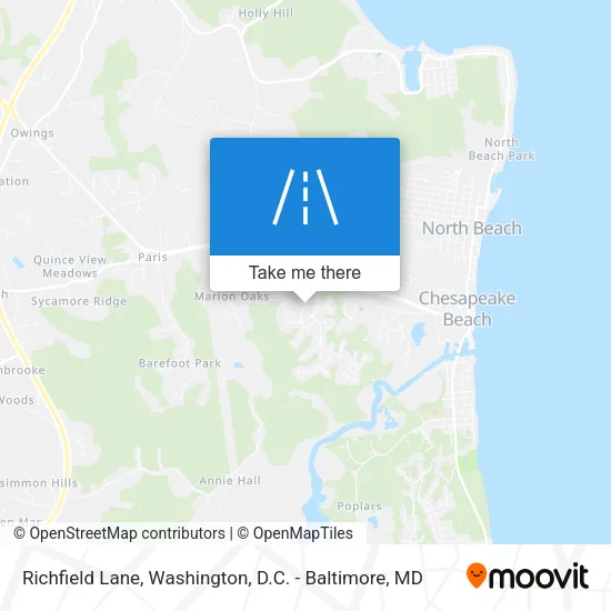 Mapa de Richfield Lane