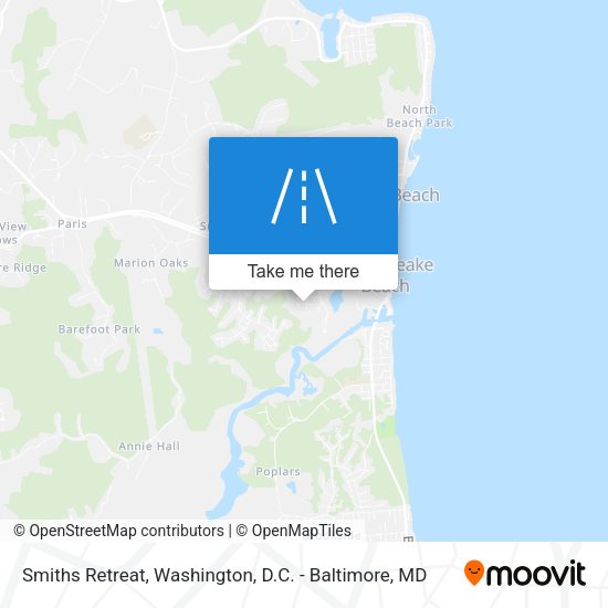 Smiths Retreat map
