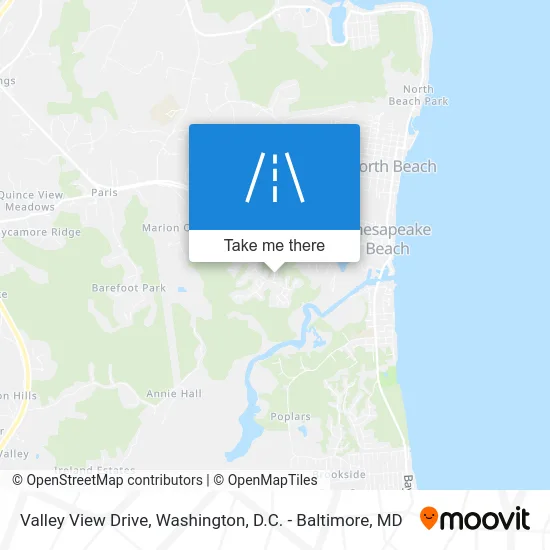 Valley View Drive map