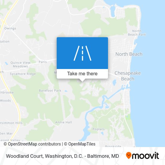 Mapa de Woodland Court