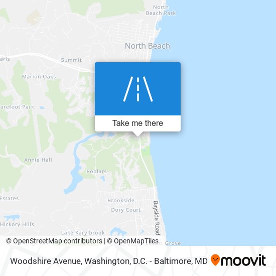 Woodshire Avenue map