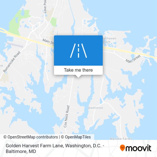 Mapa de Golden Harvest Farm Lane