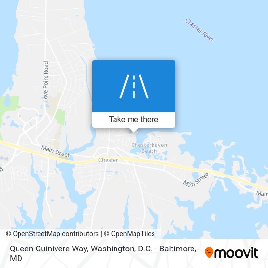 Queen Guinivere Way map