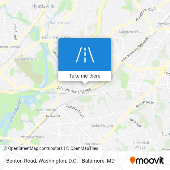 Benton Road map