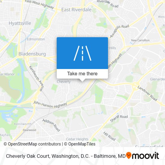 Cheverly Oak Court map