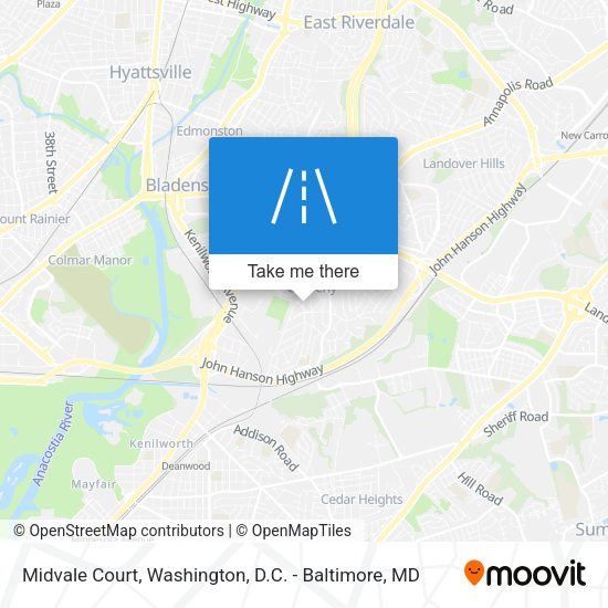 Midvale Court map