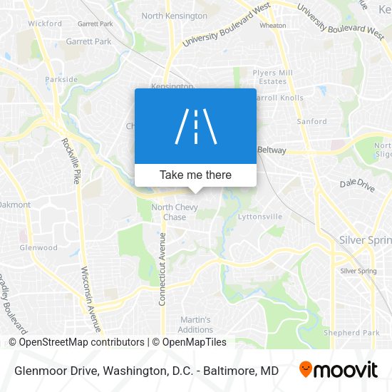 Glenmoor Drive map