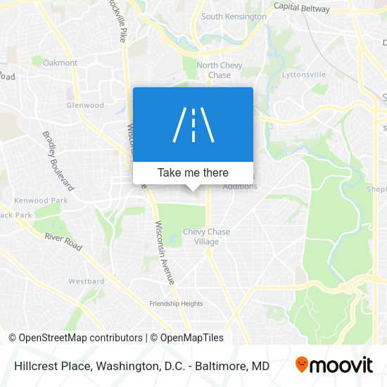Hillcrest Place map